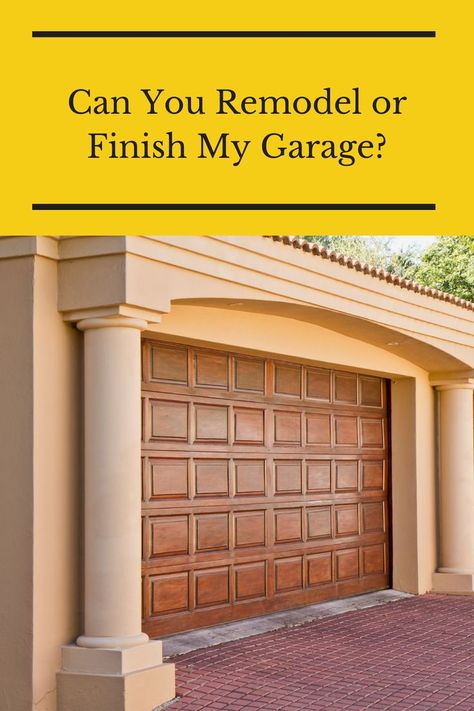 Yes, you can remodel or finish your #garage. Here's how it is done. Garage Insulation, Garage Shelving Units, Commercial Garage Doors, Garage Door Company, Best Garage Doors, Garage Door Insulation, Garage Door Makeover, Garage Door Installation, Garage Organization Diy