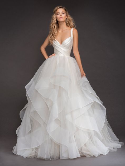 A Line Princess Wedding Dresses, Ruffle Bridal Gown, Boho Bride Dress, Wedding Dresses Kleinfeld, Hayley Paige Wedding, Hayley Paige Wedding Dress, Pnina Tornai, Kleinfeld Bridal, Bridal Ball Gown