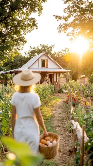 Owning A Farm Aesthetic, Farm Esthetics, Self Sufficient Living Aesthetic, Cottage Core Doodles, Homestead Instagram, Homestead Wife, Ideal Life Aesthetic, Homesteading Aesthetic, Homestead Family