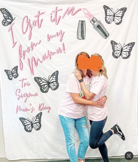 Sorority Moms Day, Moms Weekend, Moms Day, Sorority Banner, Kappa Alpha Theta, Dad Day, Mom Day, Tattoo Inspo, Sorority