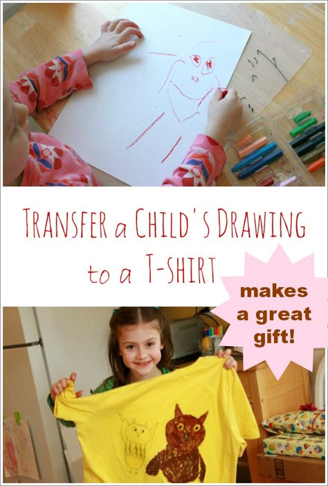 From Drawing to T-Shirt {The Artful Parent} Artful Parent, Childrens Drawings, Kids Artwork, Craft Time, Childrens Art, Fabric Art, Craft Activities, Drawing For Kids, Homemade Gifts