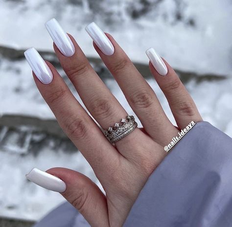 Wow Nails, White Acrylic Nails, Soft Nails, Acrylic Nails Coffin Short, Neutral Nails, Dream Nails, Fire Nails, Classy Nails, Chic Nails