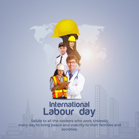 Labor Day Creative Ads, Labour Day Wishes, International Labour Day, International Workers Day, Us Labor Day, Workers Day, Ads Creative Advertising Ideas, Logo Design Inspiration Branding, Social Media Design Graphics