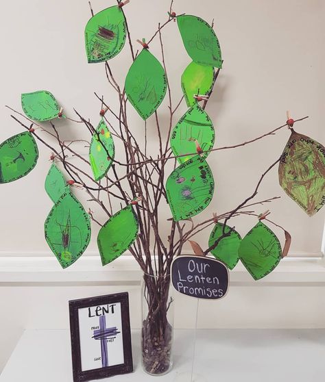 Our Lenten Promise Tree 💜 My students loved learning about the meaning of Lent today. We thought of some Lenten Promises of how we can try to be a better person and more like Jesus during Lent. The kids are super excited about eating pancakes for Shrove Tuesday tomorrow 😄 Eating Pancakes, Easter Sunday School, Children Ministry, School Age Activities, Shrove Tuesday, Morning Activities, Better Person, Sunday School Crafts, Eucharist