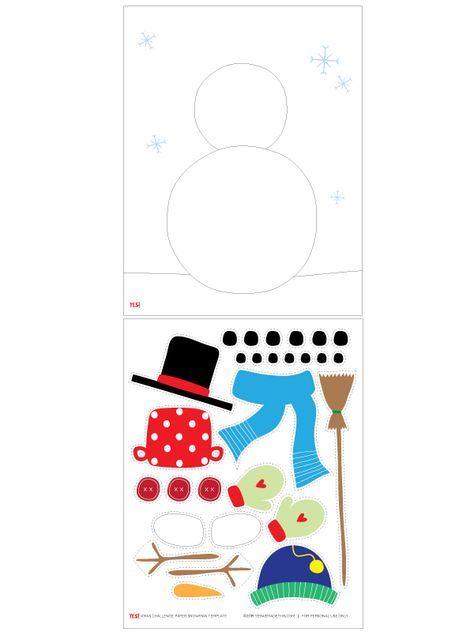 This cute paper snowman is a great winter craft to make with toddlers, preschoolers, or as a group activity! Get free printable template and start decorating your snowman. You can use this printable as a winter printable for playdough snowman mat! #yeswemadethis #snowman #snowmancrafts #wintercrafts #wintercraftsforkids #papercraftsforkids Snowman Hat Template Free Printable, Playdough Snowman, Snowman Template, Winter Paper Crafts, Snowman Accessories, Paper Snowman, Craft To Make, Printable Snowman, Winter Paper