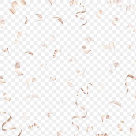 Background For Birthday, Png Rose, Rose Gold Ribbon, Birthday Confetti, Confetti Party, Gold Confetti, Gold Ribbons, Anniversary Celebration, Free Illustrations