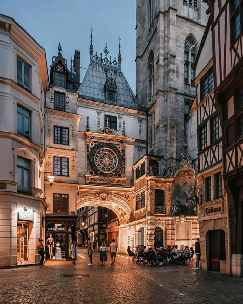 American Radiator Building, Golden Clock, Impressive Architecture, Rouen France, Victorian Townhouse, Elba, 14th Century, Portsmouth, France Travel