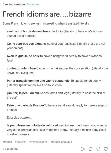 French Idioms, Basic French Words, Learning Languages Tips, Tattoo Old School, French Language Lessons, French Expressions, French Phrases, French Vocabulary, French Language Learning