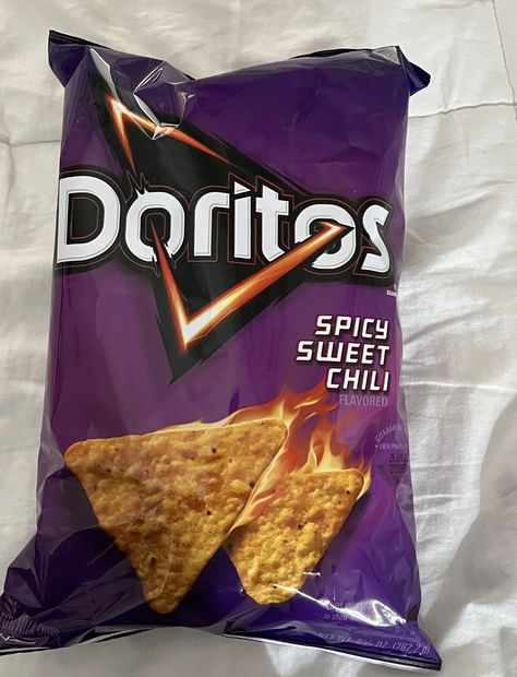 Purple Doritos Aesthetic, Purple Food Ideas Snacks, Purple Doritos, Purple Snacks For Party, Rare Snacks, Purple Snacks, Spicy Doritos, Spicy Sweet Chili Doritos, Fresh Food Packaging