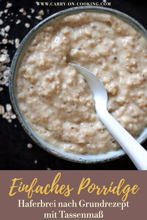 Porridge Recipes, Overnight Oats Healthy, School Food, Breakfast Snacks, Eat Smart, Low Carb Desserts, Going Vegan, Pinterest Board, Cooking And Baking