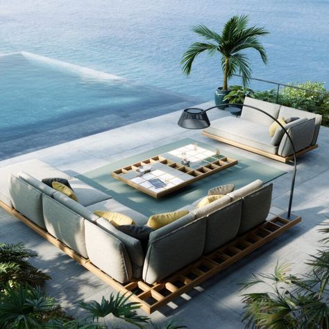 Luxury Loungesets and high-end outdoor furniture - Royal Botania Luxurious Outdoor Furniture, Luxury Low-rise Bottoms For Pool, Luxury Sun Bed, Luxury Hotel Outdoor Lounge, Bali Lucury Resort Sofa, Deep Seated Sofa, Royal Botania, Outdoor Living Furniture, Luxury Outdoor Furniture