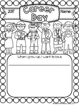 Career Day Photo Booth, Career Day Preschool Activities, Elementary Career Activities, Career Day Kindergarten, Career Day Activities Elementary, Career Day Activities For Preschool, Career Day Crafts, Career Activities For Preschoolers, Career Day Worksheets