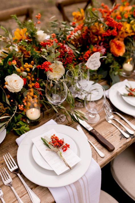 Harvest Winery Wedding by Brady Puryear Table Decorations Autumn, Fall Wedding Table Decor, Harvest Wedding, Fall Wedding Tables, Wedding In California, Vintage Weddings, Table Styling, Wedding Inspiration Fall, Winery Wedding