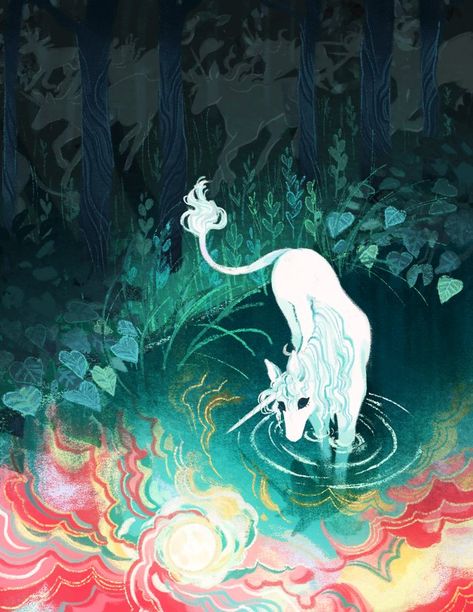 Unicorn Artwork, Unicorn Poster, Last Unicorn, Unicorn Illustration, The Last Unicorn, Unicorn Wallpaper, Unicorn Art, Creature Art, Mythical Creatures