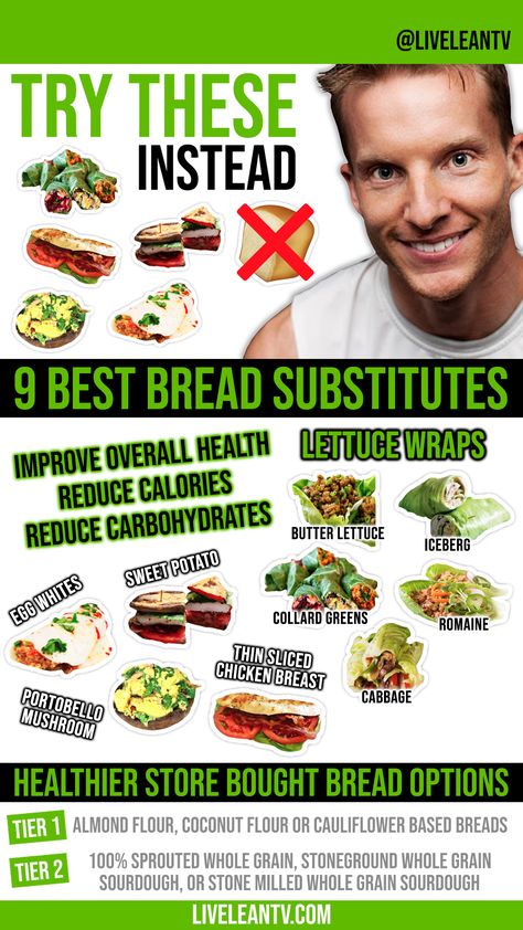 Craving Bread Substitute, Keto Bread Substitute, Healthy Bread Substitute, Bread Substitute Sandwich, Ezekiel Bread Ideas, Bread Substitute Low Carb, Bread Alternatives For Sandwiches, No Bread Meals, Bread Substitutions