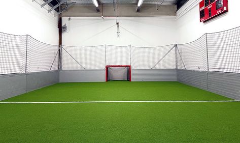 SoccerGround Mini-Pitch - Recent builds Soccer Pitch Backyard, Soccer Pitch Aesthetic, Home Football Pitch, Indoor Football Pitch, Indoor Soccer Field In Basement, Indoor Football Field, Indoor Soccer Field, Soccer Pitch, Soccer Room