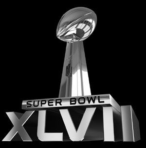 Super Bowl 2014 Logo | PARMAN'S PAGE: Space News | Sports & Movie Info | Journal Super Bowl Humor, Super Bowl Food Ideas, Bowl Food Ideas, Football Humor, Funny Commercial Ads, Superbowl Food, Restaurant Signage, Sports Advertising, Tailgate Parties