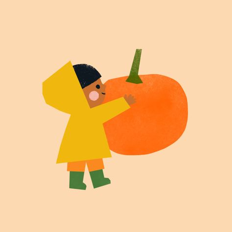 Ekaterina Trukhan - professional children's illustrator portfolio Ekaterina Trukhan, Good Illustration, Pumpkin Illustration, Kindergarten Design, Autumn Illustration, Picture Books Illustration, Kid Character, Book Projects, Kids' Book