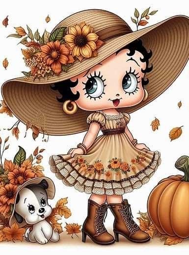 Betty Boop Art, Fall Thanksgiving, Betty Boop, Holiday Celebration, I Fall, Fashion Art, Art