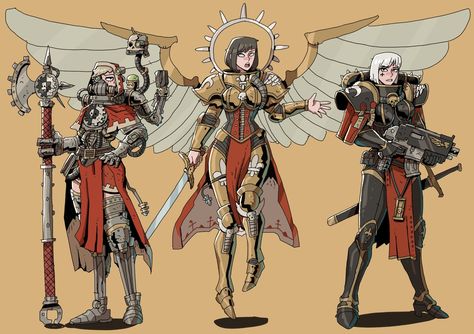 40k Sisters Of Battle, Warhammer 40k Art, Warhammer Art, Warhammer 40k Artwork, Warhammer Fantasy, Angels And Demons, Warhammer 40000, Space Marine, Games Workshop