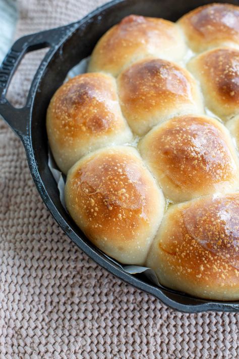 Soft Sourdough Potato Dinner Rolls