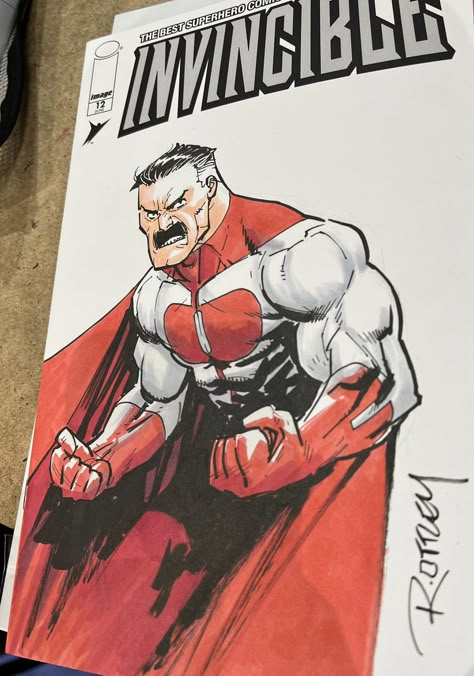 Ryan Ottley, Superhero Comics Art, Omni Man, Art Guy, Hellboy Art, Character Comic, Colored Characters, Comic Art Sketch, Invincible Comic