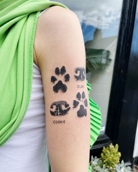 handpoked doggy paws and nose prints 🥹🐶 in memory of cookie and Elsa 💕 absolutely loved doing these #handpoke #essextattoo #hertfordshiretattoo #suffolktattoo #stickandpoke #pawtattoo #dogtattoo #memorytattoo #pettattoo #sticknpoke Paw Print Nose Tattoo, Elsa Tattoo, Nose Tattoo, Back Piece Tattoo, Stick N Poke, Paw Tattoo, Tattoo People, Hand Poke, Memorial Tattoos