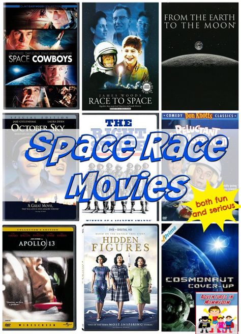 13 Space Race movies to use in your homeschool Astronomy Projects, Space Sensory, Homeschool Units, Eclipse Party, Physics Projects, Space Week, Don Knotts, Messy Life, Science Camp