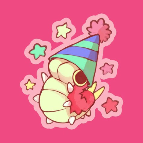 Check out this awesome 'Party+Wurmple' design on @TeePublic! Wurmple Pokemon Art, Wurmple Pokemon, Pokemon Guzma, Fanart Pokemon, Cute Pokemon Art, Pokemon Fusion Art, Pokemon Nintendo, Pokemon Backgrounds, Pokemon Stickers