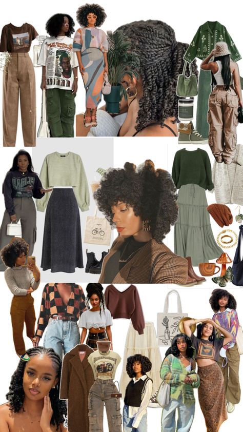 Eartha Kitt Style, Dark Earth Tone Outfits, Winter Earthy Outfits Black Women, Earth Tone Winter Outfit, Winter Earthy Outfits, Earth Tone Outfits Women, Earthy Winter Outfits, Earthy Tones Outfit, Fall Hippie Outfits