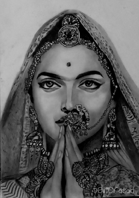 Deepika Padukone as Padmavati #sketch #Padmaavat #DeepikaPadukone Padmavati Drawing, Padmavati Sketch, Deepika Padukone Drawing, Deepika Padukone Sketch, Indian Sketches, Beautiful Pencil Sketches, Drawing Birthday, Birthday Drawing, Pencil Sketch Portrait