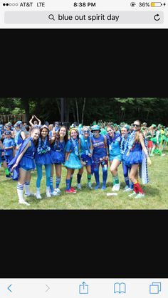 Blue out day-Spirit Week-not my picture Sports Day Dress Up Ideas, Sport Day Outfit, Sports Day Outfit, Homecoming Spirit Week, School Spirit Week, Spirit Day, Homecoming Spirit, Spirit Week Outfits, Color Wars