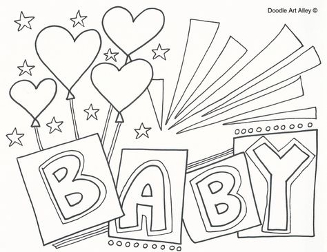 Gender Reveal Coloring Pages, Grandparents Coloring Pages, It's A Boy Embroidery Pattern, Baby Shower Coloring Book, Congratulations Baby Girl, Jesus Coloring Pages, Baby Color, New Year Coloring Pages, Baby Coloring Pages