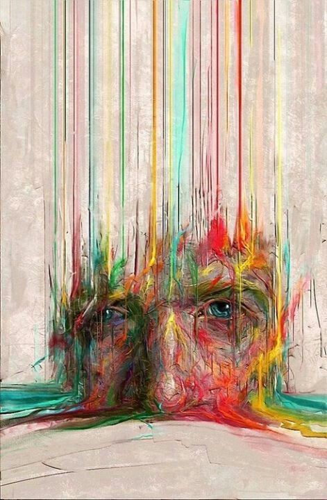 An expressive contemporary portrait. Art Amour, Amazing Street Art, Gandalf, Wow Art, Art Et Illustration, Samar, Street Art Graffiti, Public Art, Art Abstrait