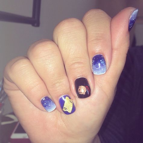 Polar Express nail art; winter; Christmas Instagram post by jadamson013 Christmas Nails Polar Express, Polar Express Nail Art, Polar Express Nails, Nail Art For Winter, Pride Nail, Nail Art Winter, Express Nails, Christmas Instagram, Emma Rose