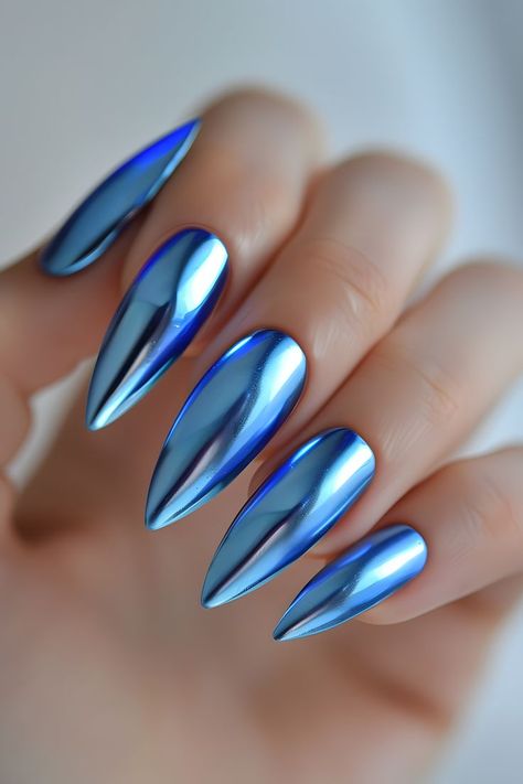 chrome nail art, blue chrome nails, trendy nails, minimalist nails, summer nails, chrome manicure, bright summer nails, aura nails, cute nails, natural chrome nails, chrome nail colors, elegant chrome nails, chrome nails designs, ombre nails, nail inspo, wedding nails, graduation nails, nail art, summer chrome nails, date night beauty, summer nails 2024, graduation nails acrylic, ombre chrome nails, classic chrome nails, nail designs summer Nail Inspo Wedding, Cute Nails Natural, Natural Chrome Nails, Gel Chrome Nails, Summer Nail Art Ideas, Chrome Nail Designs, Natural Nail Shapes, Ombre Chrome Nails, Purple Chrome Nails