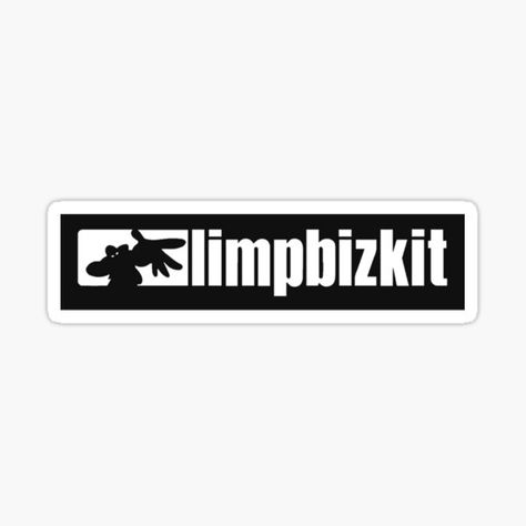 "Limp bizkit treding now-logo " Sticker for Sale by kozykozydesign | Redbubble Limp Bizkit Logo, Car Mirror Decals, White Background Hd, Kaos Band, Deathly Hallows Symbol, Beetlejuice Movie, Family Decals, Band Stickers, Mirror Decal