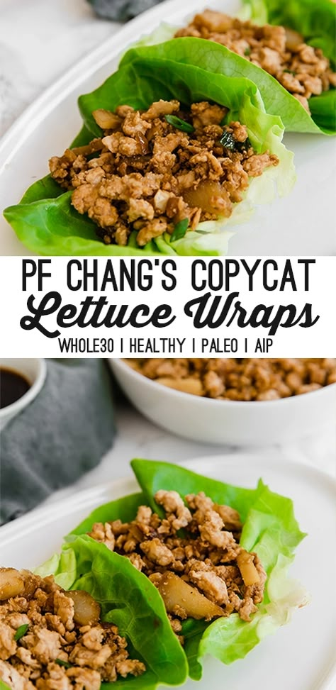 Pf Changs Lettuce Wraps, Pf Changs Chicken Lettuce Wraps, Salat Wraps, Pf Changs, Asian Dinners, Pinky Girl, Healthy Appetizer, Diner Recept, Asian Noodle