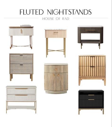 Fluted Nightstand Side table End table Nightstand with drawers Modern nightstand White Black Wood Gray Follow my shop @houseofrad on the @shop.LTK app to shop this post and get my exclusive app-only content! #liketkit #LTKhome @shop.ltk https://liketk.it/3zbmn Nightstand With Grey Headboard, Nightstand Grey Bed, Nightstand With White Bed, Nightstand For Grey Bed, Modern End Tables Bedroom, Nightstand With Black Bed Frame, White And Wood Nightstand, Black Bed Nightstand Ideas, Modern Wood Nightstand