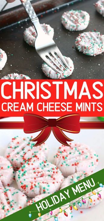 Christmas food I want to make for my family Christmas Cream Cheese, Christmas Cream, Cream Cheese Mints, Xmas Treats, Christmas Candy Recipes, Xmas Cookies, Holiday Candy, Homemade Candies, Köstliche Desserts