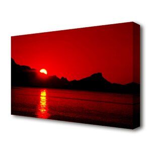 Sunset Seascape, Red Ocean, Seascape Canvas, Canvas Drawing, Flower Painting Canvas, Simple Canvas Paintings, Cute Canvas Paintings, Easy Canvas Art, Painting Art Lesson