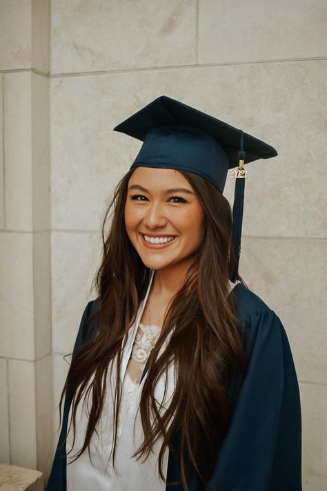 Kirsten Titus graduation headshot by Cami Toronto Photography College Graduation Hair, Byui Graduation Photos, Byu Graduation Pictures, College Graduation Hairstyles, Nature Graduation Pictures, Graduation Pictures Studio, Hairstyles For Graduation Pictures, Cap And Gown Hair Hairstyles, Kirsten Titus