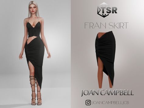 The Sims Resource - Fran Skirt Sims 4 Piercings, Sims 4 Cc Shoes, Gothic Tops, Sims 4 Cc Folder, Sims 4 Gameplay, Casas The Sims 4, Sims Four, Sims4 Clothes, Sims 4 Cc Packs