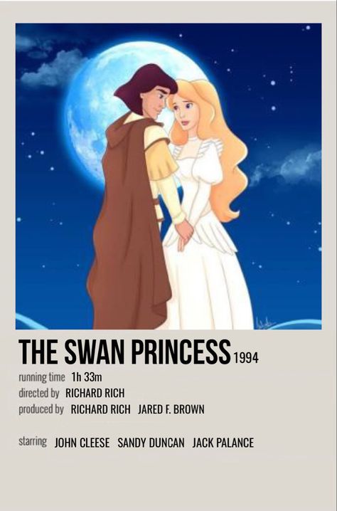 Swan Princess Poster, Movies Polaroid, Anime Questions, Movie Polaroids, Princess Poster, Romance Movie Poster, Polaroid Movie Poster, The Swan Princess, Minimal Posters