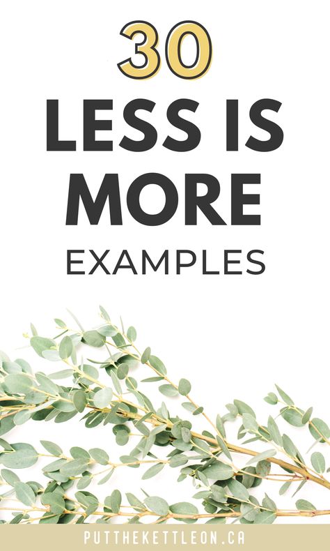 Discover the power of minimalism and living with less with these 30 examples of less is more. Live With Less Stuff, The Power Of Less, Living Minimalist Lifestyle, Less Is More Design, Living With Less, Yoga Teaching, Live On Less, The Meaning Of Life, Intentional Living