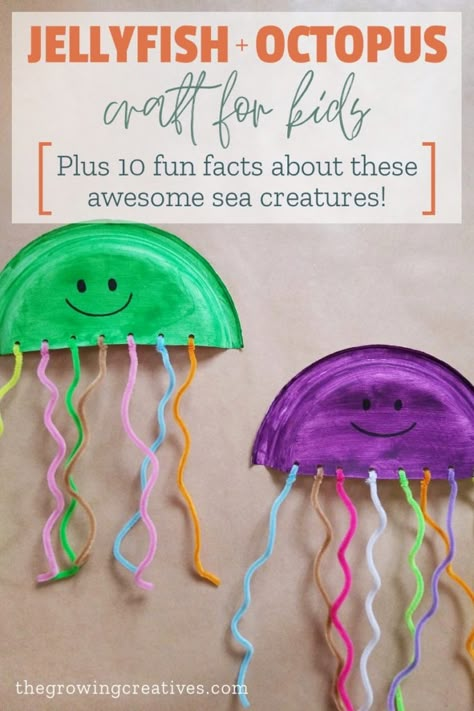 Pre K Crafts Easy, Pre K Crafts, Octopus Craft, Dinosaur Template, Ocean Craft, Octopus Crafts, Preschool Prep, Newsletter Ideas, Summer Prep