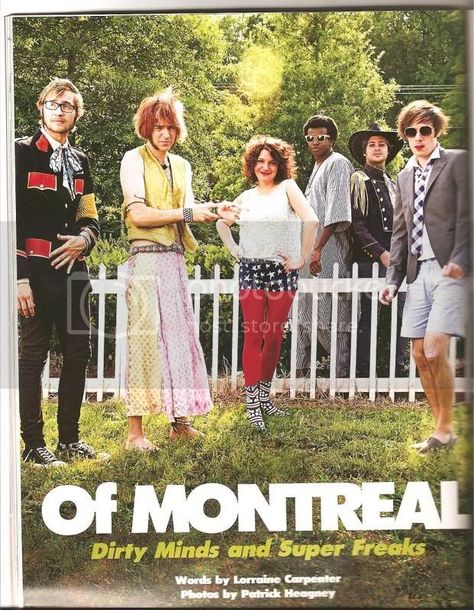 Of Montreal Band, Kevin Barnes, Bands Posters, Silly Funny, Of Montreal, Indie Pop, Dirty Mind, Little Life, Juno