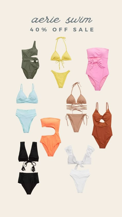 SWIMSUITS TO BUY NOW - Annie Mescall Swimwear Content Ideas, Where To Buy Swimsuits, Full Swimsuit, Modern Mom Style, White Two Piece, Swimsuit Season, Aerie Swim, Goals Quotes, Swimsuit Sale