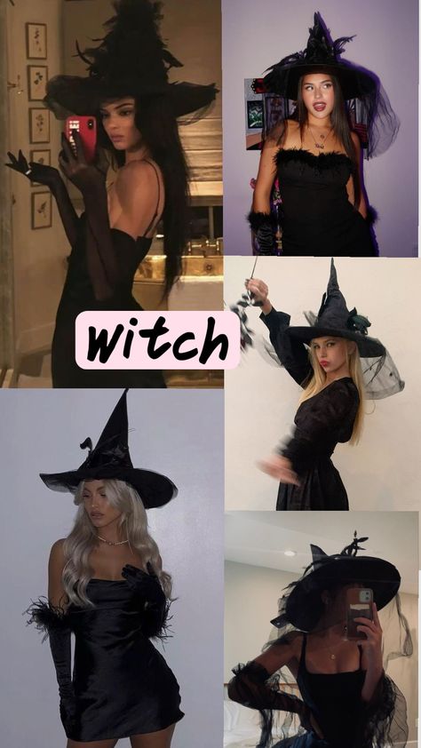 #witch Glamour Witch Costume, Movie Witches Costumes, Chic Witch Costume, Witch Costumes For Women Ideas, Easy Witch Costume Women Diy, Hot Witch Costumes, Diy Witch Costume Women, Cool Witch Costumes, Aesthetic Witch Costume