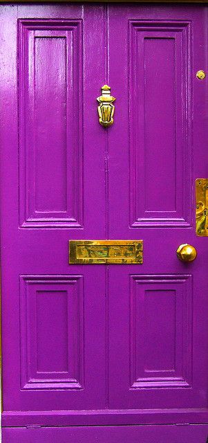 PANTONE Color of the Year 2014 - Radiant Orchid decor Purple Front Door, Purple Door, Porte Cochere, Orchid Color, Cool Doors, Radiant Orchid, Diy Outdoor Decor, Purple Reign, Front Entrance